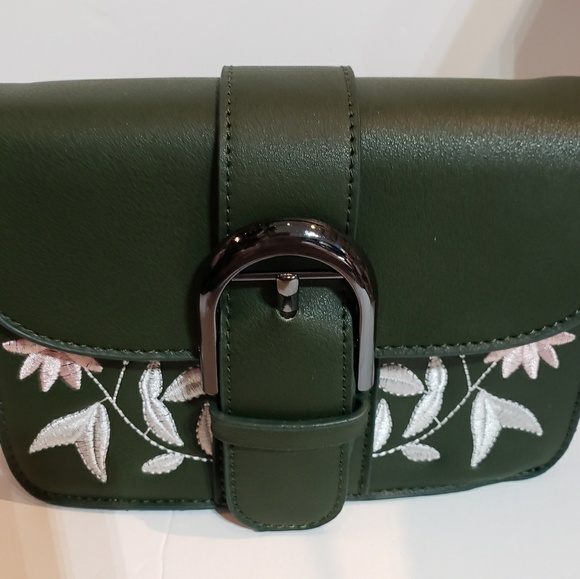 Handbags - Petite Embroidery olive handbag